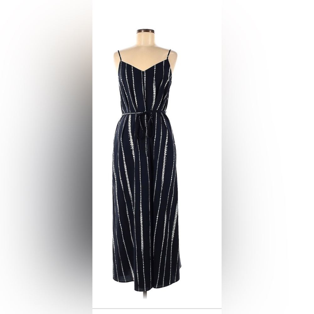 Banana republic maxi strap dress , navy with white print